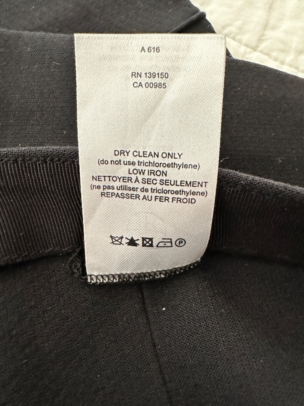 THE ROW Chandra Black Scuba Pant Size 4 - Picture 7 of 8
